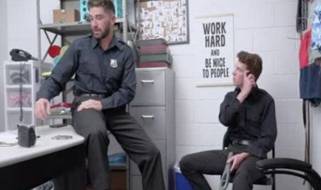 Bored Of Being Hetero,spycam 2 Guards smash Each Other