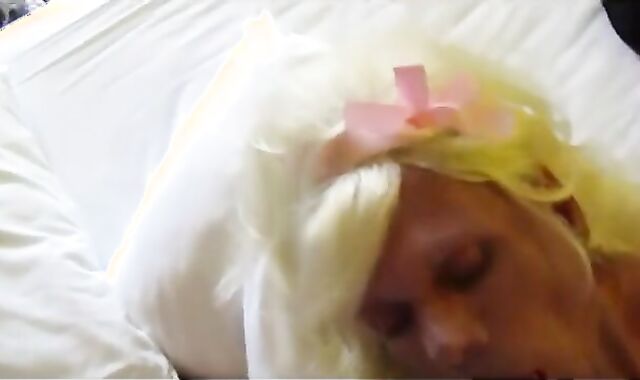 Mature Crossdresser Gets a Facial