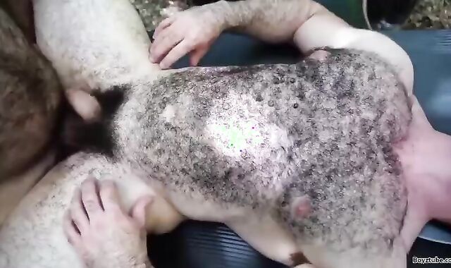 shaggy Hairy men In The Forest.spycam luxurious homo Intercourse