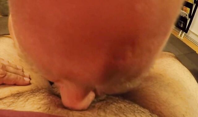 Old-Young Hunk Swallows Amateur Blowjob