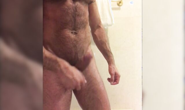 Muscle Dad pummel Armond In baths