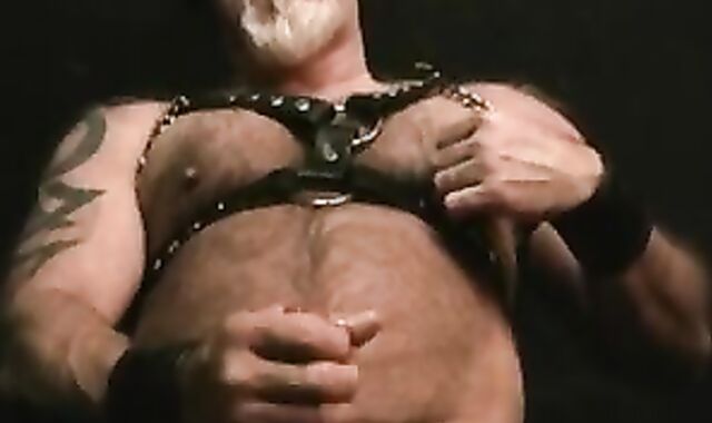 Leather Parent jerk off