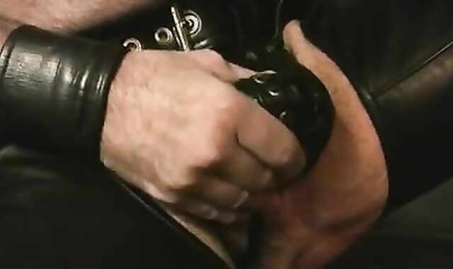 Leather Parent jerk off