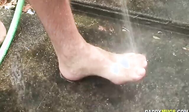 Parent Drains Off whilst Washing Van