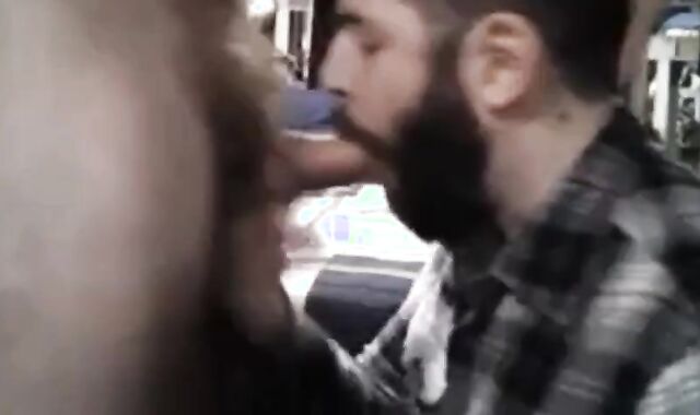 Daddy Feeds His Sub with a Load after Intense Blowjob