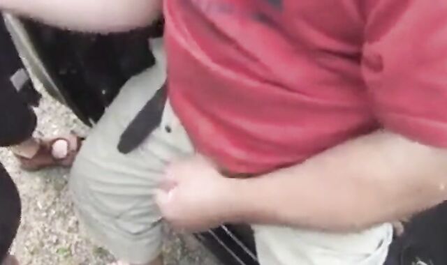 Car Park Fun: Outdoor Wanking Session