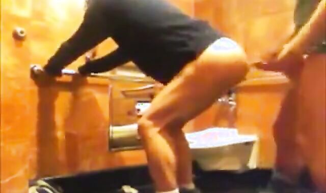 Bareback Seeding in a Public Restroom 3
