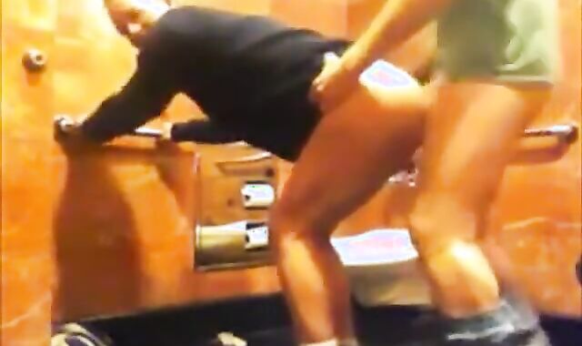 Bareback Seeding in a Public Restroom 3