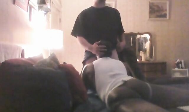 Verbal White Thug Spunks Black Crossdresser's Face