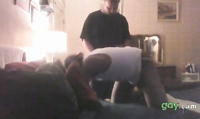 Verbal White Thug Spunks Black Crossdresser's Face