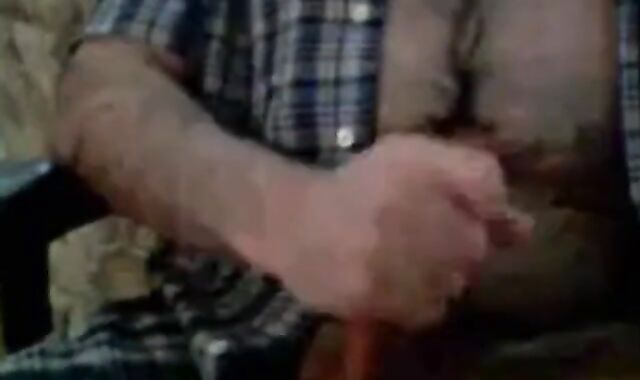 Bear Daddy Jerks Off, Shoots a Big Load