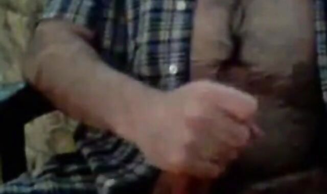 Bear Daddy Jerks Off, Shoots a Big Load