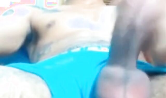 Big-Cock Latin Twink Shows Off on Webcam