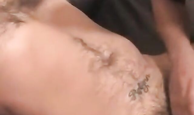 Muscular Bear Strokes Off & Shoots a Load