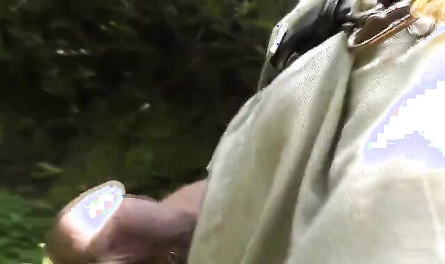 Japanese Grandpa Strips Outdoors 2