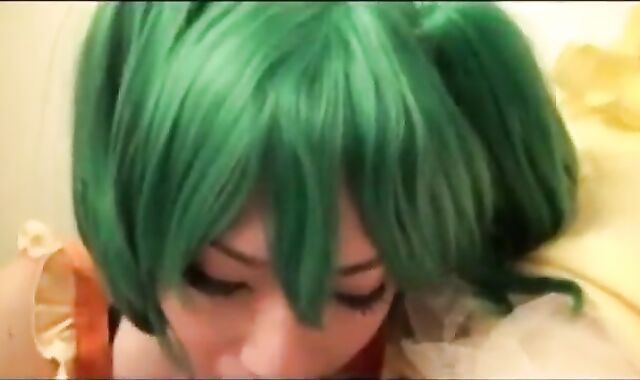 Asian Crossdressers Blowjob and Cum Swallow