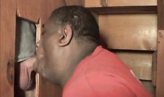 Big White Cock Feeds Black Man With Big Lips