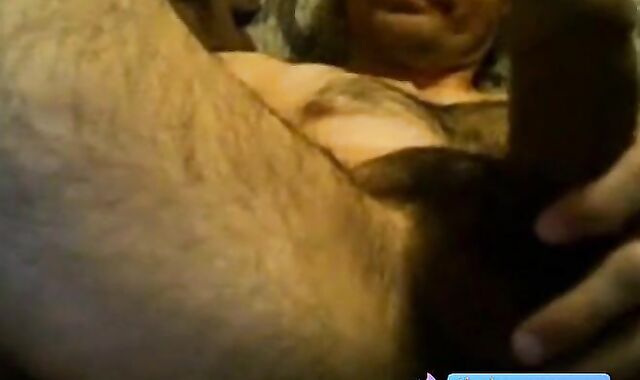 Uncut Latino Plays with His Big Dick and Cums Inside His Foreskin