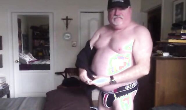 Mature Bear Strips and Strokes