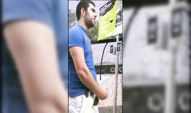 Home Depot Bear Jacks Off in the Garden Center 2