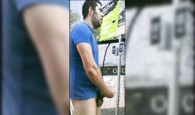 Home Depot Bear Jacks Off in the Garden Center 2