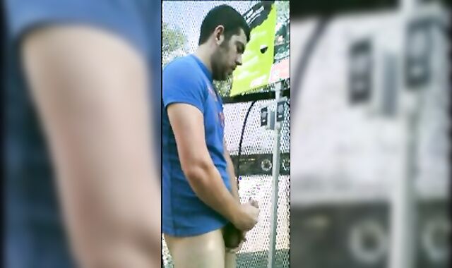 Home Depot Bear Jacks Off in the Garden Center 2