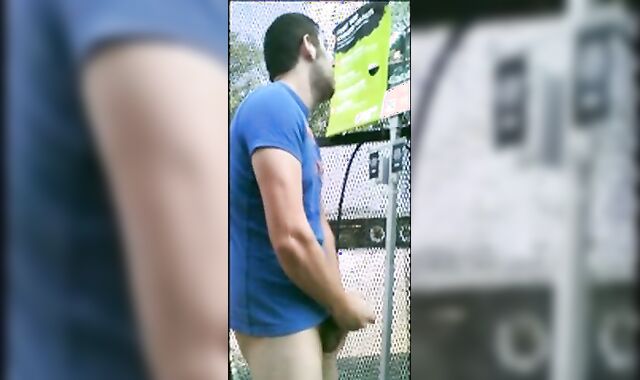 Home Depot Bear Jacks Off in the Garden Center 2