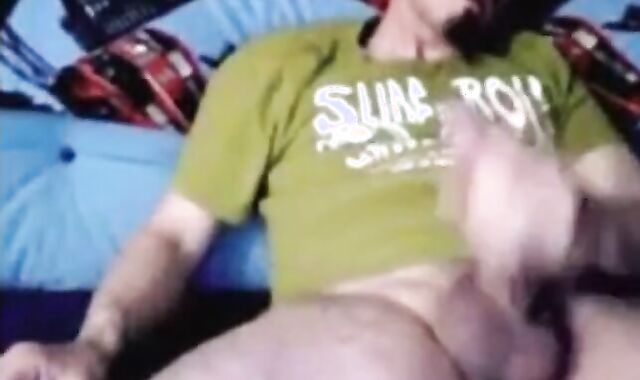 Big Dick Italian Guy Strokes His Huge Cock on Webcam