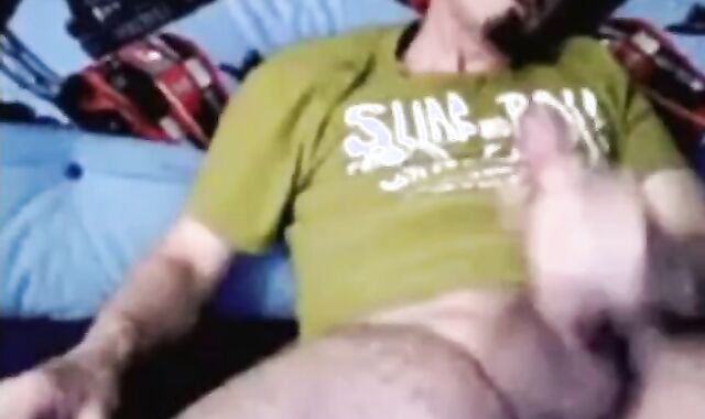 Big Dick Italian Guy Strokes His Huge Cock on Webcam