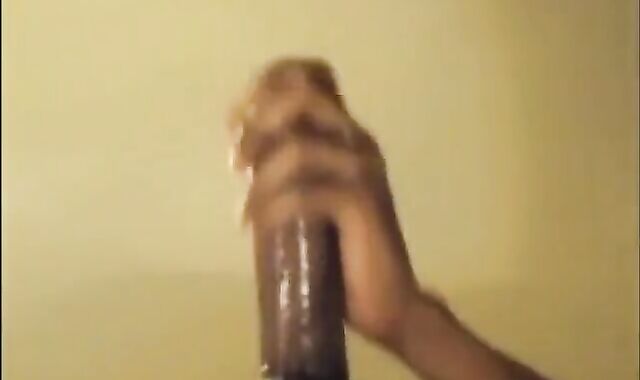 Black guy jacks off his big cock and cums hard