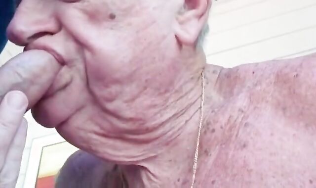 Dentured Gay Blowjob - Sucking and Enjoying It 2