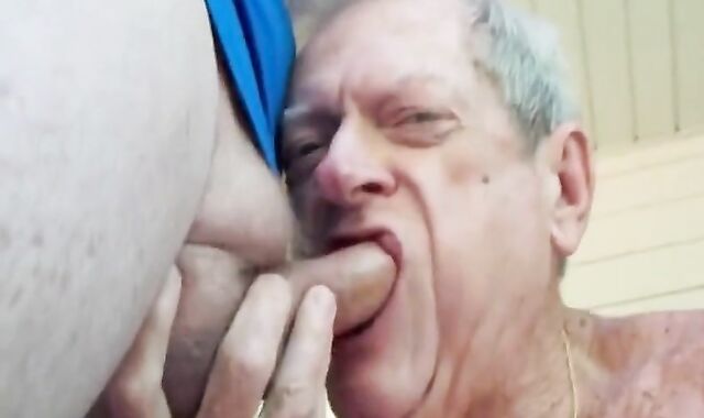 Dentured Gay Blowjob - Sucking and Enjoying It 2