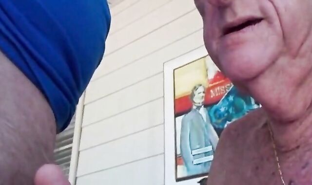 Dentured Gay Blowjob - Sucking and Enjoying It 2