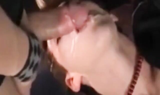 Bareback Gangbang Twink Gets Mouthful of Cum 3