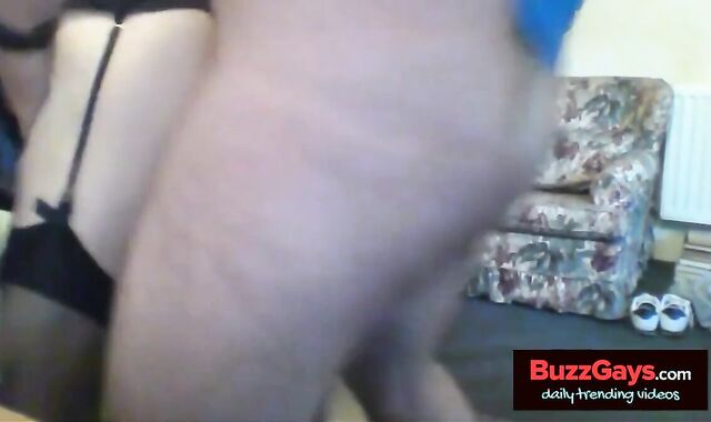 Hard Bareback Creampie for a Crossdresser