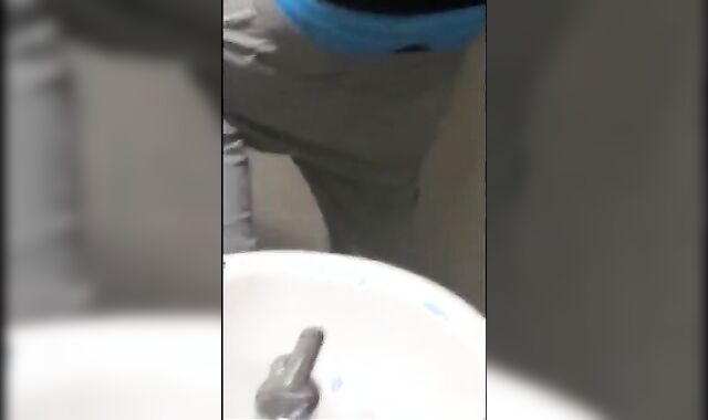 Twink cums in classroom after wanking in school bathroom 3