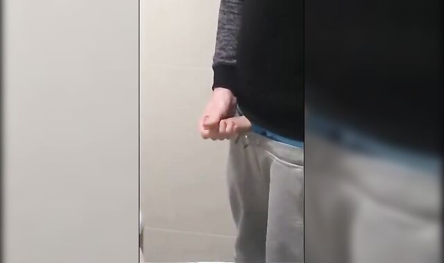 Twink cums in classroom after wanking in school bathroom 3