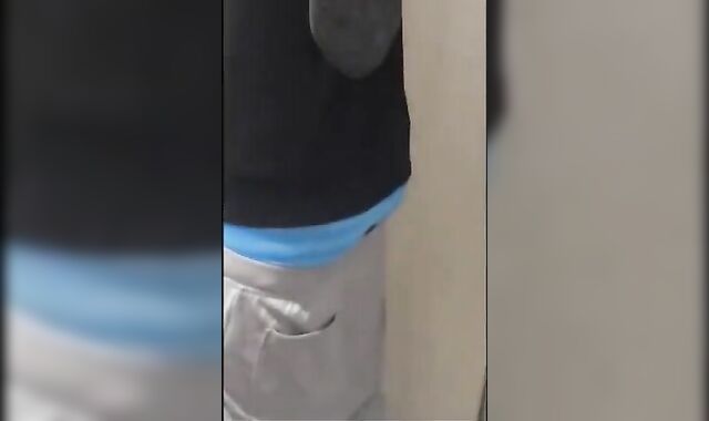 Twink cums in classroom after wanking in school bathroom 3