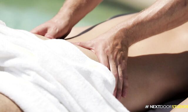 Next Door Originals:spycam Cooling Off in the Pool