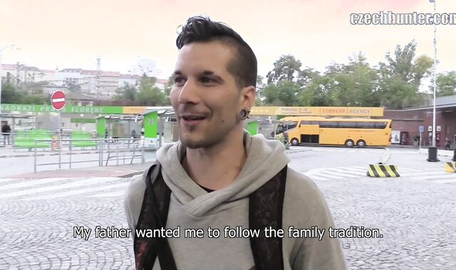 Czech Hunter:voyeur Unraveling His Timid Layers