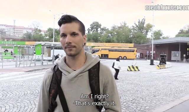 Czech Hunter:voyeur Unraveling His Timid Layers