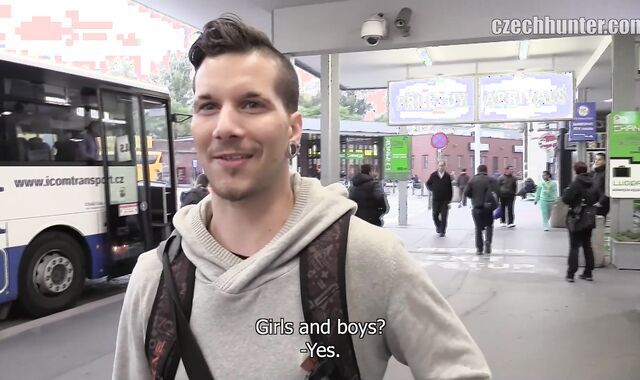 Czech Hunter:voyeur Unraveling His Timid Layers