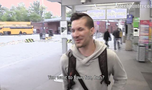 Czech Hunter:voyeur Unraveling His Timid Layers