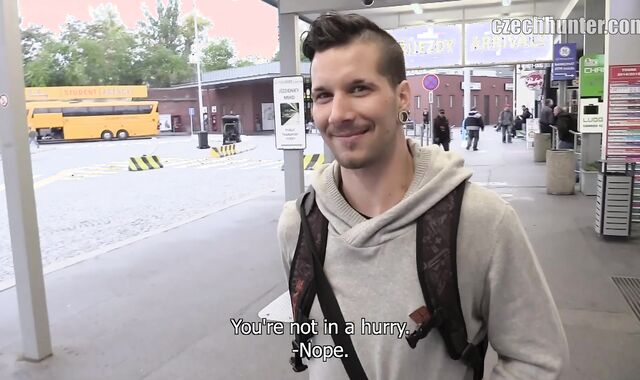 Czech Hunter:voyeur Unraveling His Timid Layers