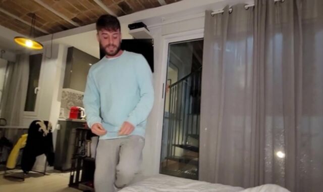 AmateurGayPOV:voyeur Manuel's Bedside Mischief