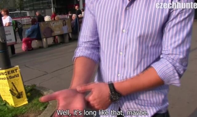 Czech Hunter:voyeur The Price of a Salami at Prague's Verge