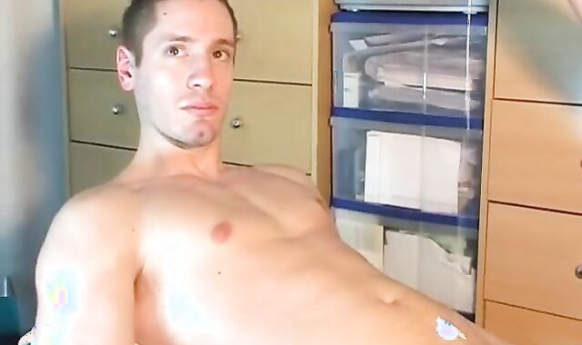 a guy acquires a cook wanking