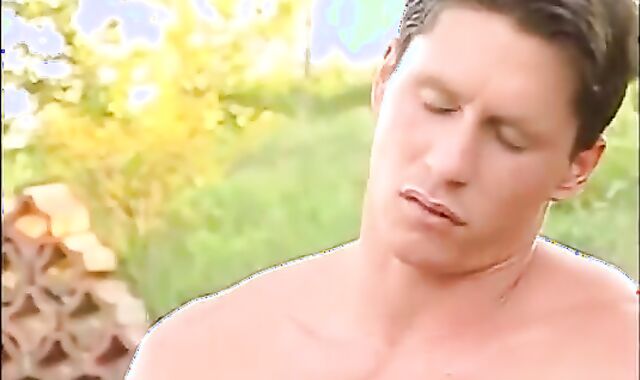 Fit masculines stuffing by the fire