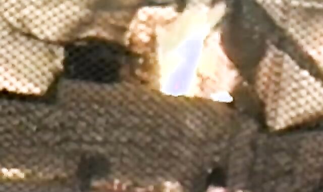 Romp by the fireplace