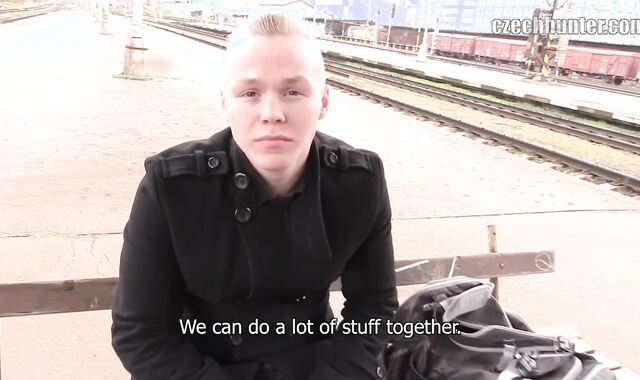 Czech Hunter:voyeur Waiting on the Platform for Barred Joy